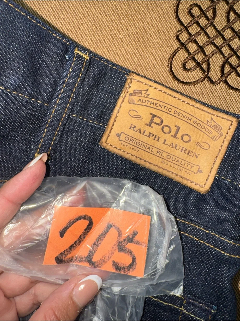 Polo Ralph Lauren The Varick Slim Straight Jeans In Dark Blue Size 40x36